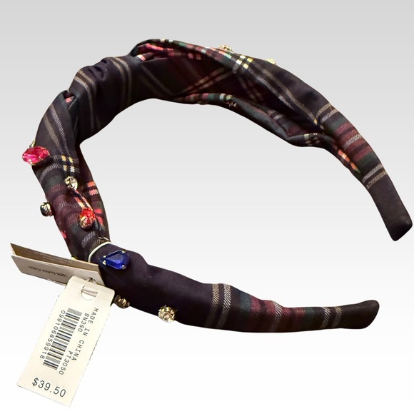 NWT J. Crew Tartan Plaid Headband - Picture 4 of 4